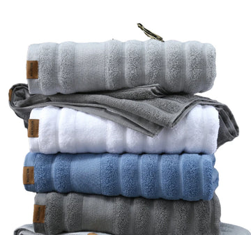 100% Cotton Shower & Bath Towels – Ultra Soft, Quick-Dry & Highly Absorbent for Adults | NaturalBuiltHome