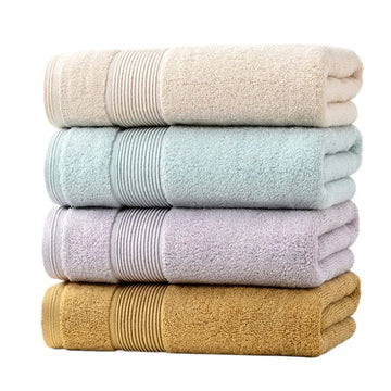 100% Cotton Shower & Hand Towels – Ultra Soft, Highly Absorbent Bath Towels for Adults & Hotel Use | NaturalBuiltHome