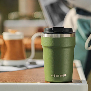 360ml Stainless Steel Insulated Coffee Cup – Portable Travel Mug with Leak-Proof Lid | NaturalBuiltHome