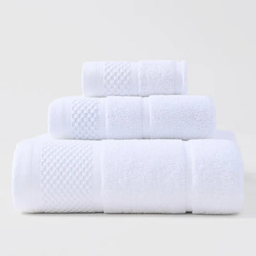 3PCS Cotton Bath Towel Set – Soft & Absorbent Bathroom Towels for Face, Hand & Body | NaturalBuiltHome