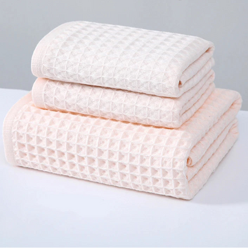 3Pcs 100% Cotton Towel Set – 1 Bath Towel + 2 Hand Towels, Ultra Soft & Highly Absorbent | NaturalBuiltHome