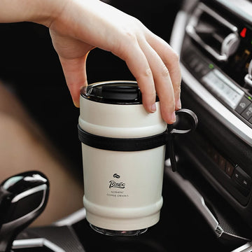 Ceramic Lined Insulated Coffee Cup – Portable Stainless Steel Travel Mug with Lid | NaturalBuiltHome