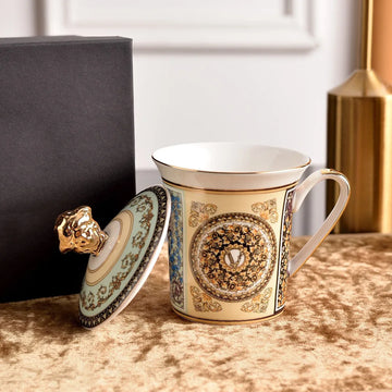 Luxury Bone China Mug with Lid & Gift Box – Elegant Commemorative Tea Cup | NaturalBuiltHome