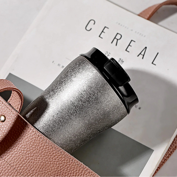 Mini 280ml Stainless Steel Thermos Coffee Mug – Portable Ceramic Lined Insulated Cup | NaturalBuiltHome