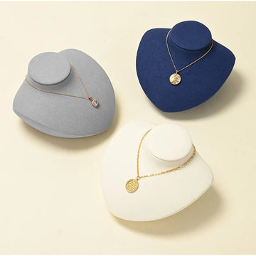 Premium Velvet Necklace Display Bust – Jewelry Stand for Showcases & Home Storage | NaturalBuiltHome