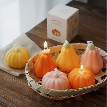 Pumpkin Shaped Scented Candle – Decorative Autumn & Halloween Home Candle | NaturalBuiltHome