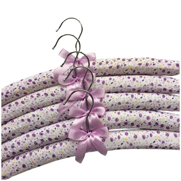 Sponge Wrap Padded Clothes Hangers Colorful Printing Clothes Hanging Rack Anti Slip Shop Display Wardrobe Hangers