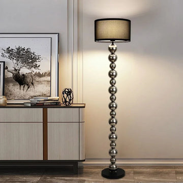 Stainless Steel Floor Lamp, LED Floor Lamp for Living Room, Bedroom & Bedside, Luxury High-End Style