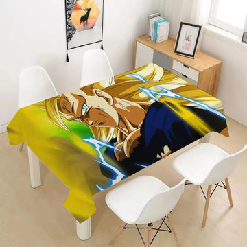 G-Goku Super Saiyan Table Cloth Table Cover Animal Birthday Table Decorations Kids Birthday Table Cover Cloth