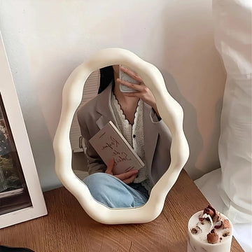 New Pattern Lovely Irregular Cloud Mirror Dressing Table Bedroom Desktop Makeup Mirror Give Sisters Birthday Gift