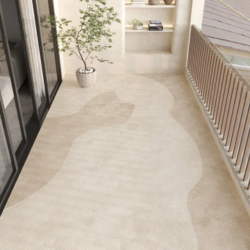 Carpet for Balcony Waterproof Floor Mat Pvc Leather Non-slip Foot Mats Beige Japanese Kitchen Rug Outdoor Home Decoration Rugs