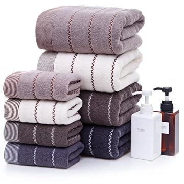 Large 100% Cotton Bath Towels – Extra Absorbent, Quick-Dry & Soft Luxury Bathroom Towels | NaturalBuiltHome
