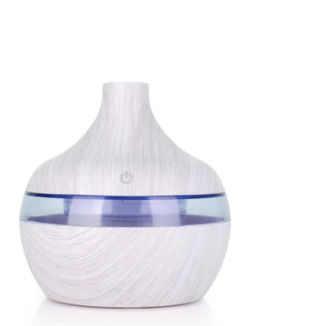MINI USB 300ML Air Humidifier Electric Aroma Diffuser Mist Wood Grain Oil Aromatherapy Mini Have 7 LED Light For Car Home Office