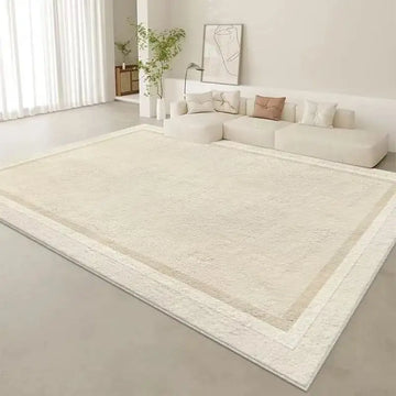 High Quality Carpet Living Room Light Luxury High-end Sofa Floor Mat Cream Style Bedroom Home Wabi-sabi Style Plain Carpe