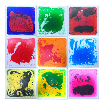 1/4/6/9pcs Liquid Splicing Floor Mats, Decorative Floor Tiles, For Home Nursery And School, Bathroom Accessories, Home Decor
