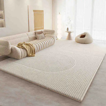 Imitation Cashmere Carpet Thick Anti Slip Geometric Printing Plush Rug Home Decor Children's Bedroom Carpet Living Room Foot Pad