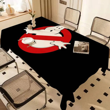 G-Ghostbusters Logo Anime Tablecloth Table Cloth Suitable Spring Summer For Holiday Wipe Clean Vinyl Table Cloth