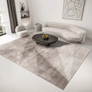 VIKAMA Geometric Living Room Carpet, Modern And Simple Flannel Large Area Carpet, Bedroom Bedside Carpet, Home Decoration
