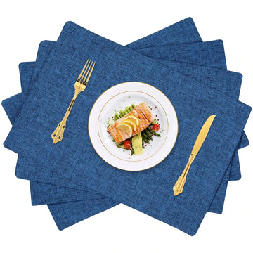 Kitinjoy Cotton Linen Table Mat Non-Slip Dining Table Mat For Kitchen Nordic Table Rug Home Deco Tableware Pad Washable Placemat