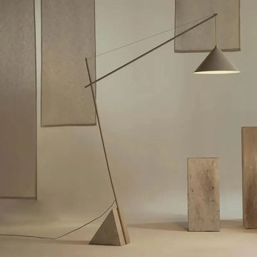 Light French Floor Lamp Nordic Modern Living Room Lamp Bedroom Marble Standing Lamp Fishing Lamp Home Decoration Lamp LED Light