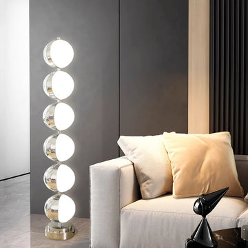 Modern minimalist LED floor lamp, living room, bedroom, study, Nordic Ins style creative remote control dimming vertical lamp