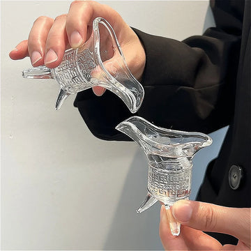 4pcs Sets Ancient Imperial Wine Cup 10ml/20ml/30ml Chinese Style Three Legged Wine Glass Art Design Wine Glass Party Spirits Cup