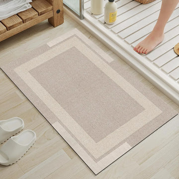 Bath Mat Diatomite Absorbent Floor Mats Anti-slip Bathroom Rug Toilet Area Tub Carpet Entrance Doormat Alfombra De Baño 욕실 바닥 매트
