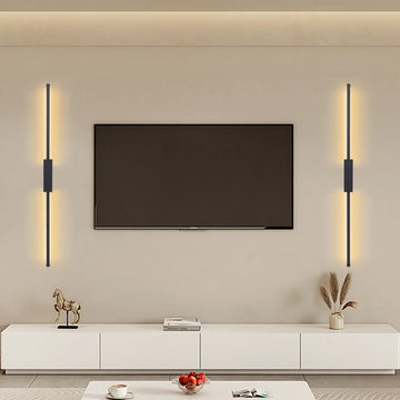 Indoor Black LED long wall lamp Nordic style Long LED Wall Light Home Decoration Bedroom Living Room Sofa Background