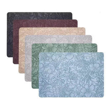 1/4/6PCS Leather Placemats,Heat Resistant Table Dining Washable Place Mat,Oil Resistant Waterproof Non-Slip Place Mat for Dining
