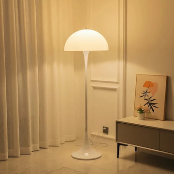 Danish Designer Iron Acrylic White Floor Lamp Minimalist Study Living Room Sofa Bedroom Bedside Desk LED Mushroom Table Lamp