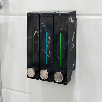 3pcs/set Liquid Soap Dispenser Wall Mount Bathroom Accessories Plastic Detergent Shampoo Dispensers Kitchen Cleaner Press Bottle