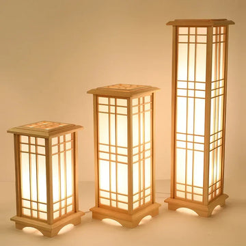 Modern Floor Lamp Living Room for Bedroom Bedside Home Decoration LED Light Solid Wood Lampshade Sofa Dining Study Table Fixture