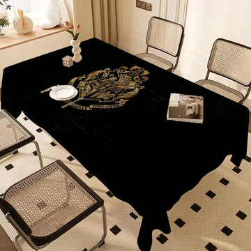 H-Harry P-Potter Block Rectangle Tablecloth Cotton Table Cover Housewarming Gifts French Tablecloth For Holiday