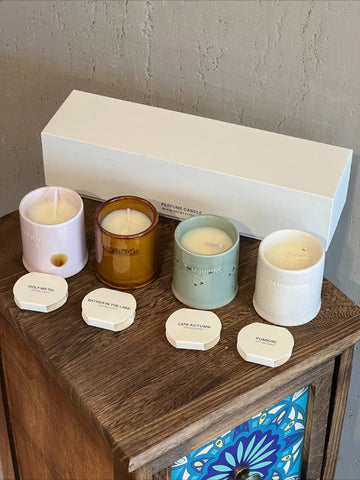 Haute Scent Trinity: Designer Home Candle + Fireplace Accent | Curated for Connoisseurs - Ultimate Luxury Gift Set
