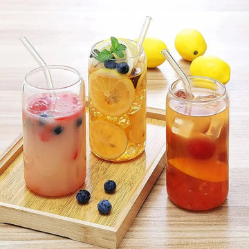 Wholesale Available Mason Jars Coffee Mug with Straws Lids Iced Coffee Glasses Beverage Juice Cups for Cocktail Whiskey
