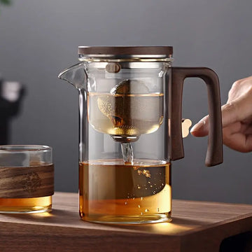 Floaty cup tea teapot tea separation Magnetic brewing glass filter tea brewing set