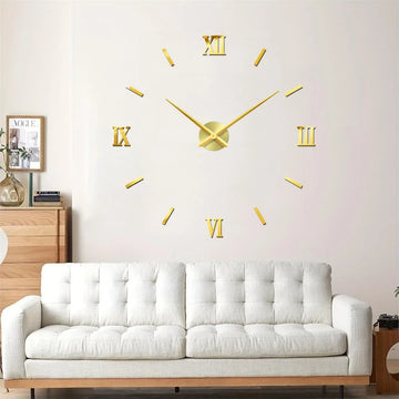 Large 3D Wall Clock Luminous Classic Wall Clocks DIY Digital Clock Wall Watches Stickers Silent Clock for Home Living Room Table