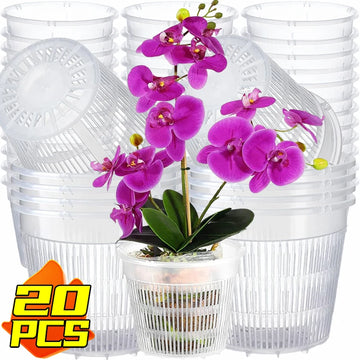 Orchid Pots Plastic Flower Plant Repotting Pot with Holes Orchid Breathable Root Mesh Pot Flower Container Garden Nutrition Cups