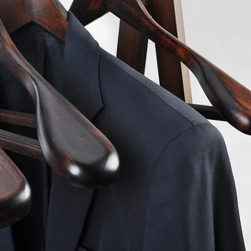 4pcs Solid Wood Haners Wide Shoulders Coat Haners Wooden Non Slip Suit Pants Clothes For Closet Warrobes Ogazer