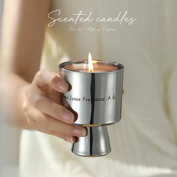 Scented Candles Gift Box Decoration Gift Ornament Candle Holder Originality Plating Metal Advanced Feel Gift Birthday Souvenir