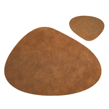 1/4/6Sets PU Leather Placemats and Coasters Waterproof Coffee Kitchen Table Pad Mats Wrinkle Free Kitchen Dining Table Mats