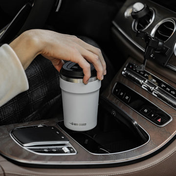 Stainless Steel Double Wall Coffee Cup – Insulated Travel Mug with Lid | NaturalBuiltHome