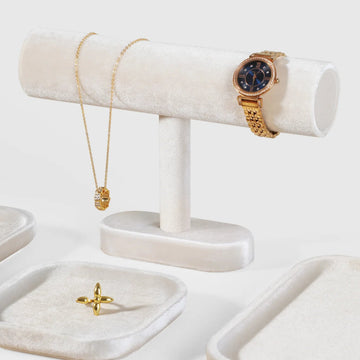 Velvet Jewelry Display Stand – Bracelet, Watch & Bangle Holder Organizer Showcase | Naturalbuilthome