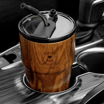 580ml Ceramic Lined Thermal Coffee Mug with Straw – Insulated Leak-Proof Travel Cup | NaturalBuiltHome
