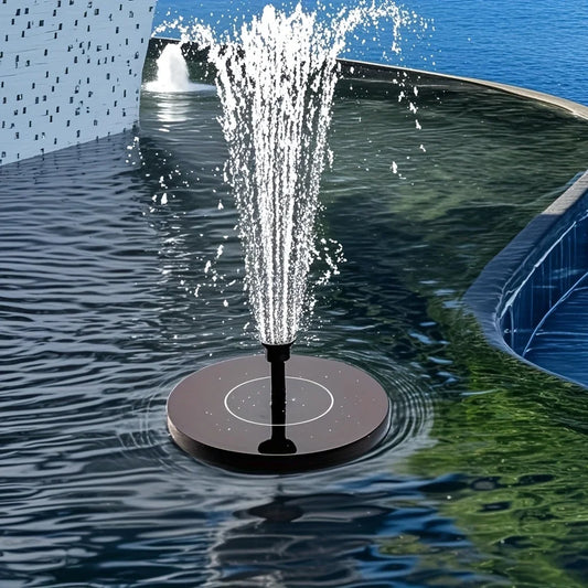 Solar-Powered Automatic Fountain with 6 Nozzle,for Blue Bird Bath for Gardens,Fish Tanks & Outdoor Use–for Continuous Water Flow