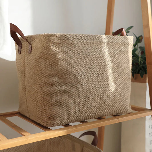 Cotton Rope Storage Basket, Grass Weaving, Magazine Storage Box, Dirty Clothes Basket, Flower Pot, Sorting