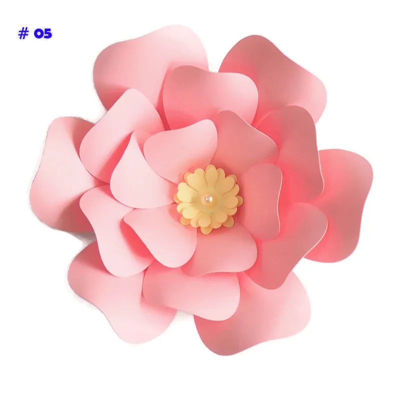 Paper Flowers Wall Décor Roses Wedding Decoration Flower Large Wall Art Home Crafts Nursery Flowers Birthday Backdrop Rose DIY