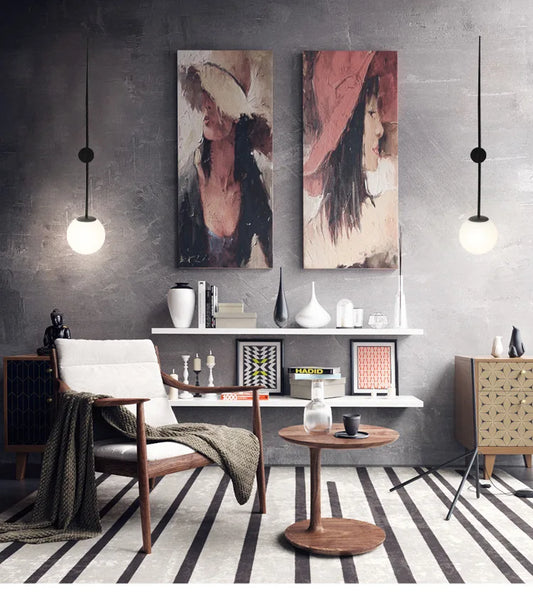 Modern Wall Lights Glass Ball Led Nordic Indoor Lighting Fixturte Living Dining Bedroom Bedside Decor Sconces Creative Line Lamp