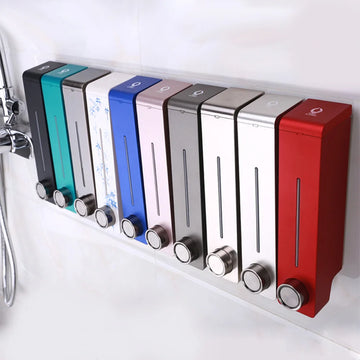 Liquid Soap Dispenser Manual Wall Mount 305ml Bathroom Accessories Plastic Detergent Shampoo Dispensers Kitchen Soap Bottle