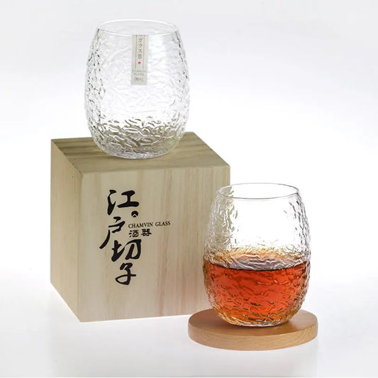 Silkworm Cocoon Hammer Pattern Manual Crystal Art Old Fashioned Whisky Glass Verre Whiskey Rock Cup Beer Wine Drinking Glasses